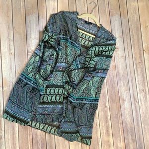 NWOT Papermoon Sheer Boho Paisley Kimono